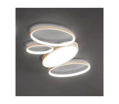 Svietidlá Ondaluce - LED stmievateľné stropné svietidlo RICE LED/34W/230V 45x80 cm zlaté PL.RICE/GR-ORO