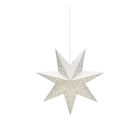 Vianočné dekorácie Markslöjd 704416 - Vianočná dekorácia SOLVALLA 1xE14/25W/230V strieborná 45 cm 704416