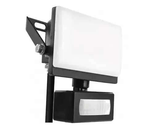 Záhradné lampy  LED reflektor s pohybovým senzorom TAMBO EVO LED/10W/230V 4000K IP44 čierny ZS2914