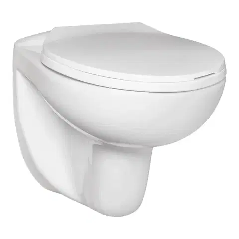 Záchody KERRA - Miska WC závesná Doris bezokrajová (so sedátkom) 5907548113559