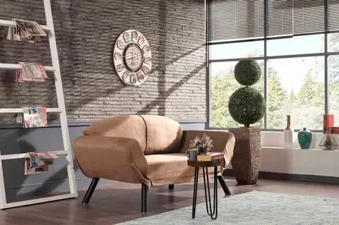 Pohovky a gauče Dvojmiestna rozkladacia pohovka Genzo - Light Brown