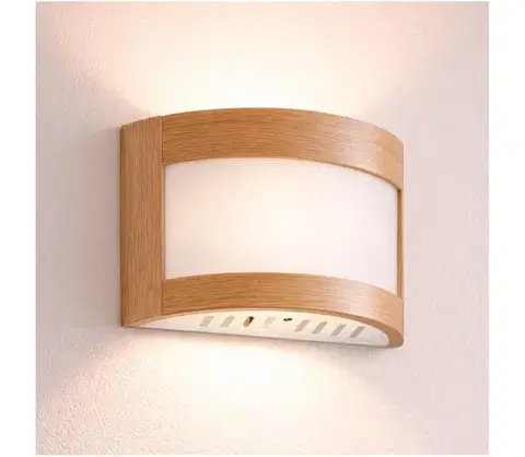 Svietidlá  Nástenné svietidlo ELODIE 1xE27/60W/230V dub PD-1/DĄB
