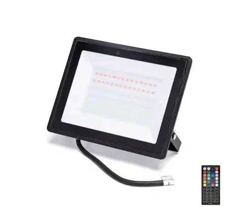 LED osvetlenie  B.V.  - stmievateľný RGBW LED reflektor 50 W/230 V IP65 + diaľkové ovládanie B10202J87