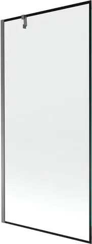 Sprchové dvere MEXEN/S - Next vaňová zástena FIX 90 x 150, čierna vzor, grafit metal 895-090-000-00-70-95