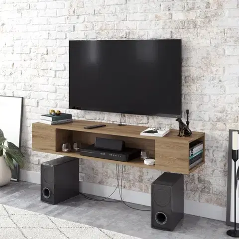 TV stolíky TV stolík Peti - Walnut