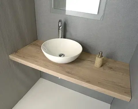 Kúpeľňový nábytok SAPHO - AVICE doska pod umývadlo 80x50cm, hrúbka 5cm, dub Rover AV084