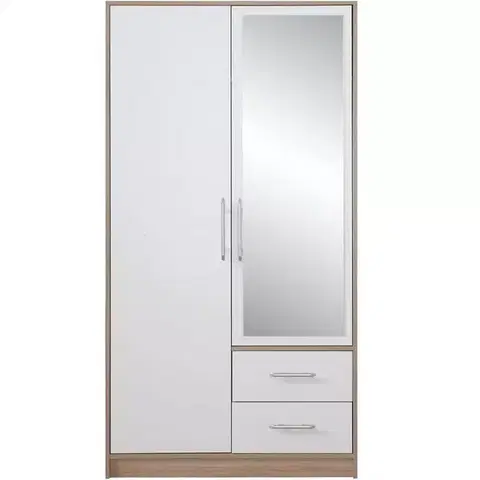 Šatníkové skrine Skriňa Smart SRl3 100 cm dub sonoma/biela