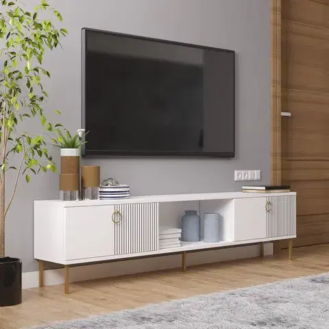 TV stolíky TV stolík Paye - White