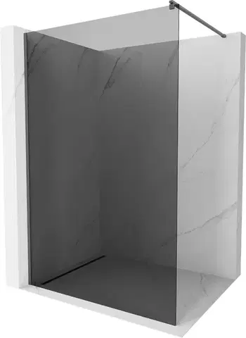 Sprchové dvere MEXEN/S - Kyoto Sprchová zástena WALK-IN 80 x 200, grafit 8 mm, grafit kartáčovaná 800-080-101-66-40