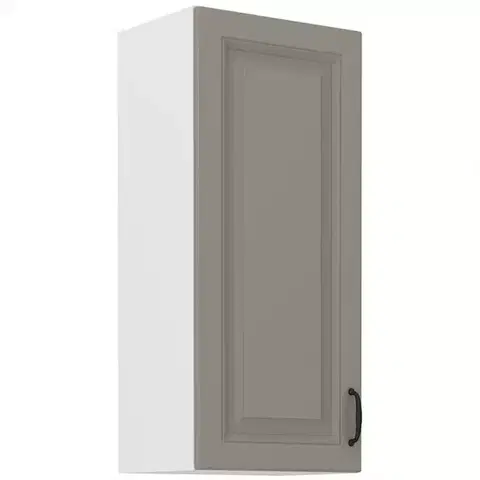 Kuchynské skrinky visiace Kuchynská skrinka Stilo claygrey/biely 40g/90 1f
