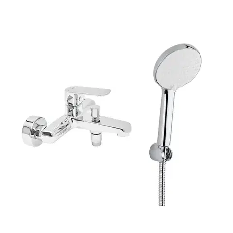 Kúpeľňové batérie Vanová baterie SAT Feel s vanovým setem 150 mm chrom SATBSFEEL222SET1 SATBSFEEL222SET1
