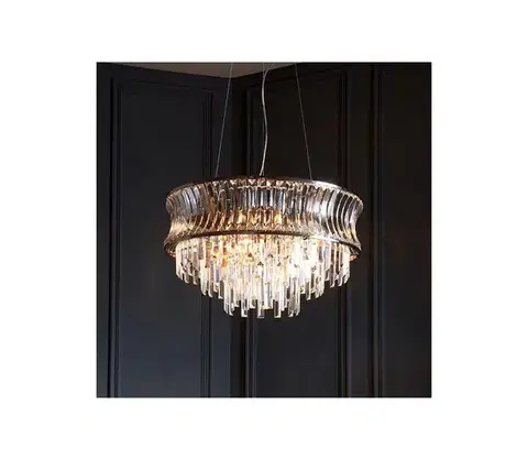 Svietidlá Endon 104530 - Luster na reťazi 9xE14/6W/230V lesklý chróm 104530