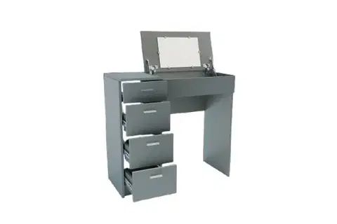 Kozmetický stolík GLAMOR toaletný  písací stolík, činčila grey