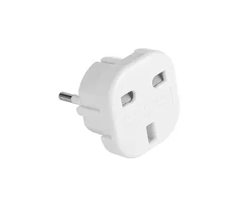 Predlžovacie káble Vayox Cestovný adaptér UK/EU 230V biela VA0201