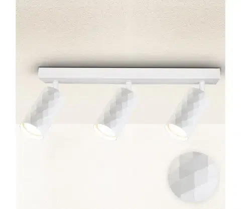 Svietidlá Brilagi - Bodové svietidlo SELE DIAMANT 3xGU10/30W/230V biela WO-DIA3-WHT