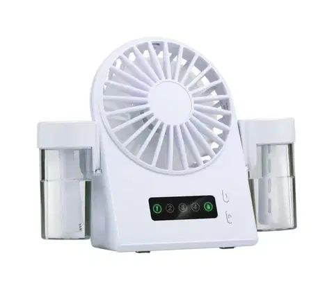 Ventilátory  Nabíjací stolný látor s funkciou hmly 3,7V 1200 mAh 8711252435435