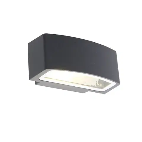Vonkajšie nástenné svietidlá Moderná vonkajšia nástenná lampa grafit 14,3 cm IP44 - Latina