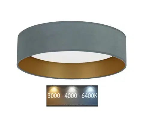 Svietidlá BRILAGI - LED Stropné svietidlo VELVET LED/24W/230V 3000/4000/6400K mintová/zlatá 