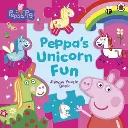 Leporelá, krabičky, puzzle knihy Peppa Pig: Peppa’s Unicorn Fun Jigsaw Puzzle Book