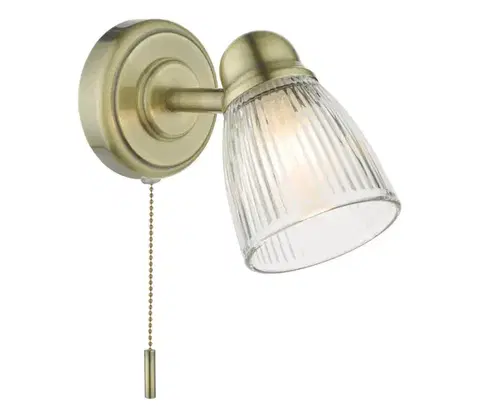 Svietidlá Där Lighting Där Lighting CED0775 - Kúpeľňové nástenné svietidlo CEDRIC 1xG9/25W/230V IP44, mosadzné prevedenie CED0775