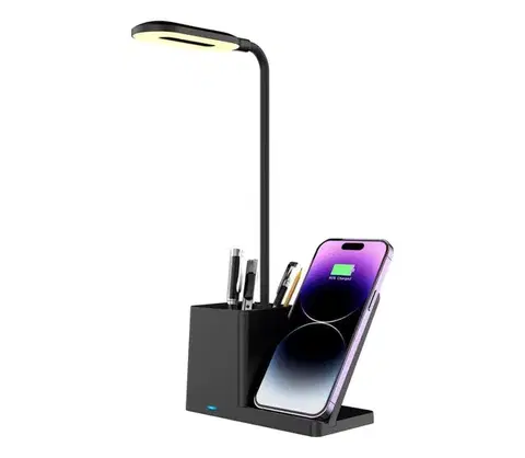 Svietidlá Rabalux 74232 - LED Stmievateľná stolná lampa CERIE LED/4W/5V čierna 74232