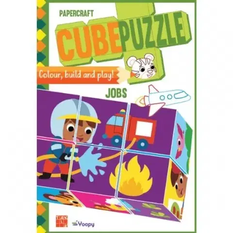 Pre deti a mládež - ostatné Povolania - Papierové puzzle kocky