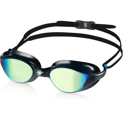 Plavecké okuliare Aqua Speed Vortex Mirror Black/Blue/Rainbow Mirror
