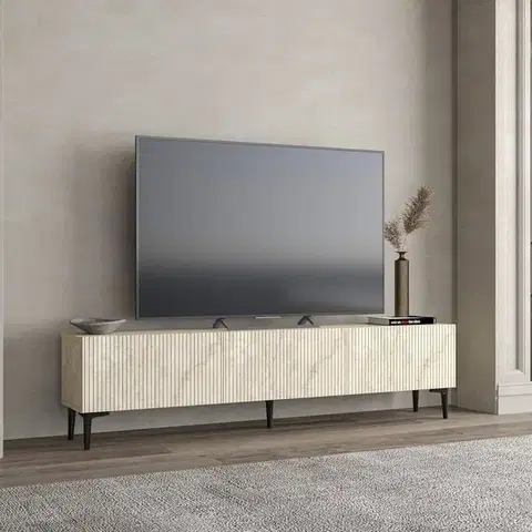 TV stolíky TV stolík Oscar - Travertine