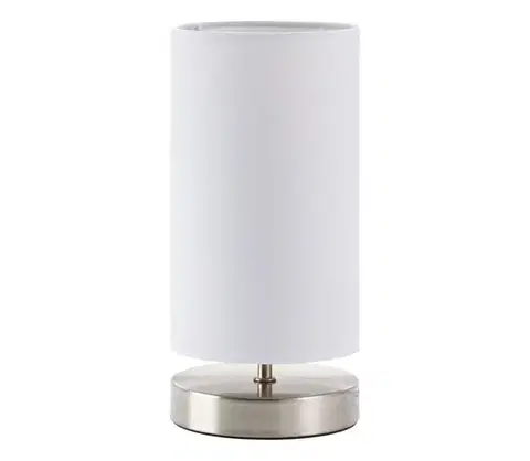 Lampy Brilliant - Stolná lampa CLARIE 1xE14/40W/230V matný chróm/biela 13247/05