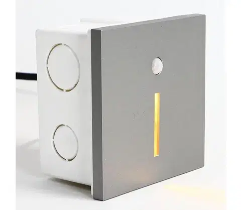 Svietidlá Emithor  - LED Schodiskové svietidlo so senzorom LINE LED/1W/230V 4000K šedá 