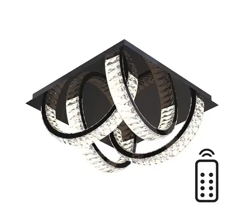 Svietidlá Zuma Line MX3274-4-3BCT - LED Stropné svietidlo TULA LED/23,5W/230V čierna MX3274-4-3BCT
