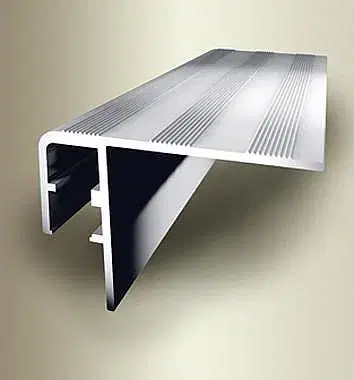 Schodové lišty a profily Schodový profil 60 x 27 mm pre LED osvetlenie (skrutkovací) | Küberit 890 Sahara F9