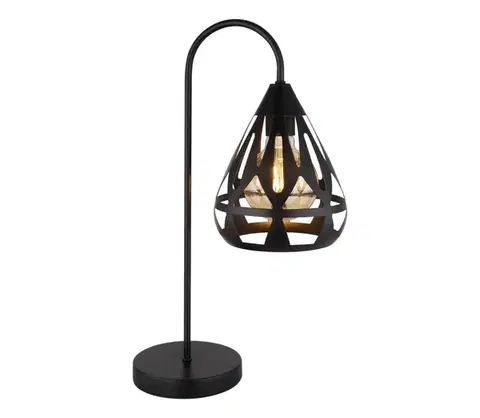 Lampy Globo 15889T - Stolná lampa HASSAN 1xE27/40W/230V 15889T