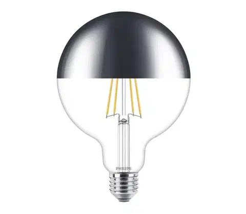 Žiarovky LED Stmievateľná žiarovka so zrkadlovým vrchlíkom Philips G125 E27/7,2W/230V 2700K 8718699782498