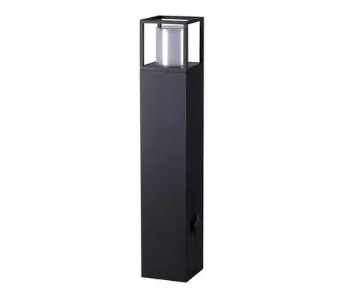 Záhradné lampy Wofi 12234 - LED Vonkajšia lampa so zásuvkou FILIA LED/8,5W/230V IP54 80 cm 12234