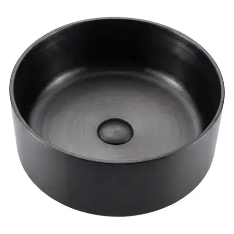 Umývadlá Umývadlo na dosku Iron Round black