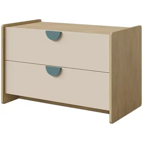 Komody so zásuvkami Komoda Lexi 11 Cremona/Macadamia/Morská