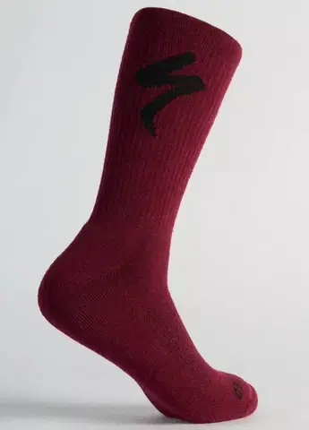 Cyklistické ponožky Specialized Merino Midweight Tall Logo Socks Veľkosť: S