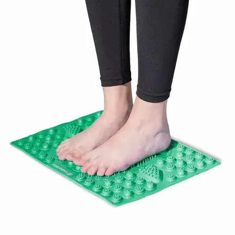 Masážne prístroje Masážna podložka pod chodidlá inSPORTline Tilsipur 39x29 cm zelená