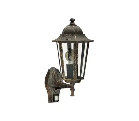 Záhradné lampy Rabalux 8218 - Vonkajšie nástenné svietidlo so senzorom VELENCE 1xE27/60W/230V 8218