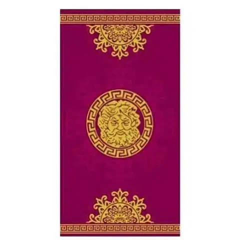 Uteráky Plážová osuška egyptská froté 100% bavlna Zeus bordová 90x170cm TiaHome