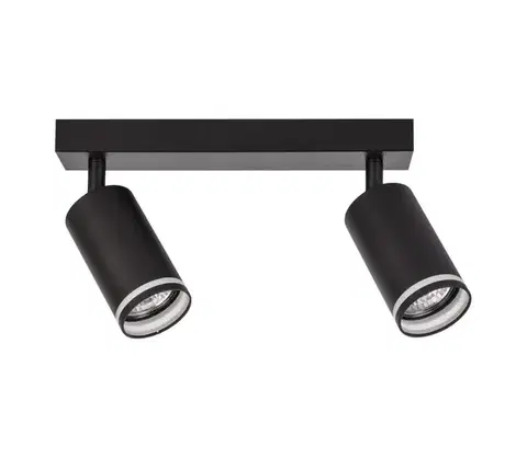Svietidlá  Bodové svietidlo PIPE 2xGU10/10W/230V čierne ML2069