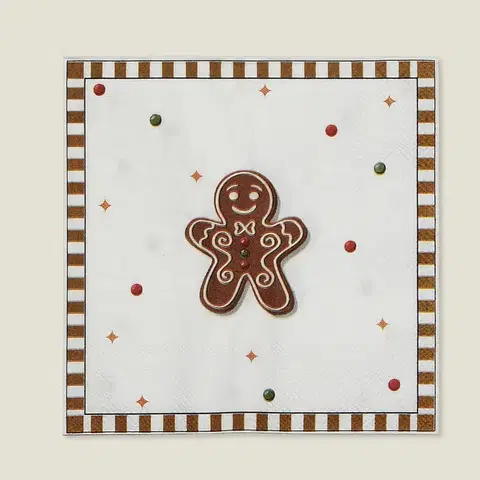 Stojany a držiaky na servítky Vianočné obrúsky Cookie I 20 szt.