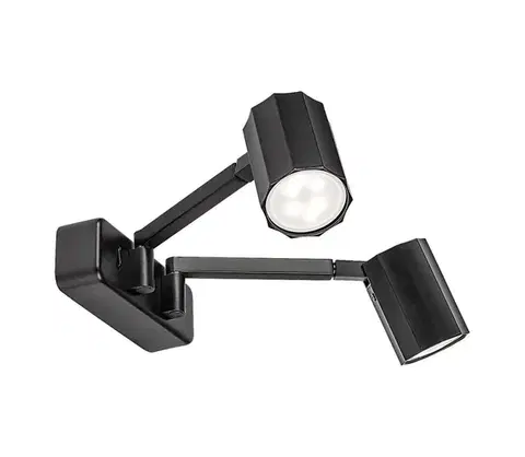 Svietidlá Rabalux 73028 - Nástenné bodové svietidlo KARTER 2xGU10/5W/230V 73028