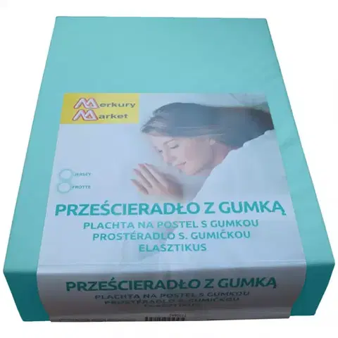 Bytový textil Plachta na posteľ jersey 90x200 kol. 6103 pistácia