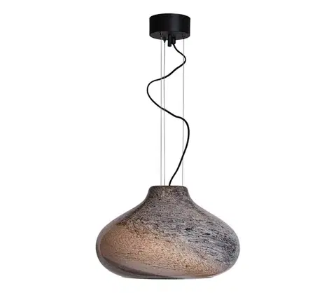 Svietidlá ByRydens 4202280-5507 - Závesný luster MIRA na lanku 1xE27/5W/230V hnedý 4202280-5507