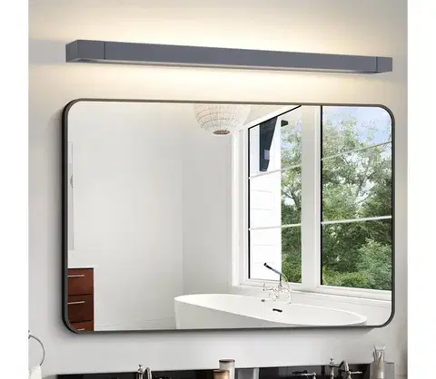 Svietidlá BRILAGI - LED kúpeľňové osvetlenie zrkadla AQUA LINE LED/24W/230V 90 cm IP44 antracit BRI318