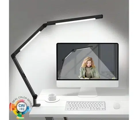 Lampy  LED Stmievateľná dotyková stolná lampa LED/12W/230V 3000-6500K CRI 92 čierna 4739992