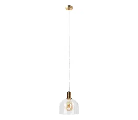 Svietidlá  Luster na lanku VIVE 1xE27/15W/230V zlatý LM-1.306