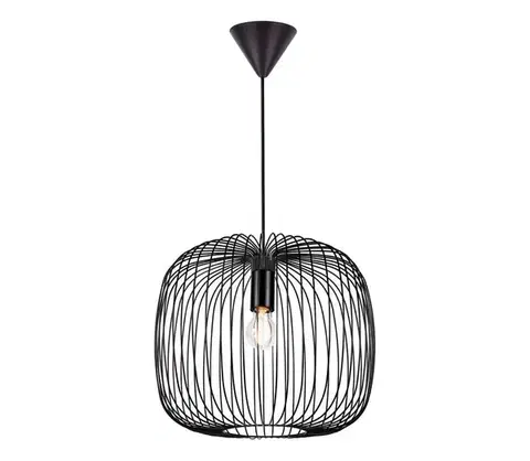 Svietidlá Nordlux - Luster na lanku BERONI 1xE27/60W/230V čierny pr. 40 cm 2213313003